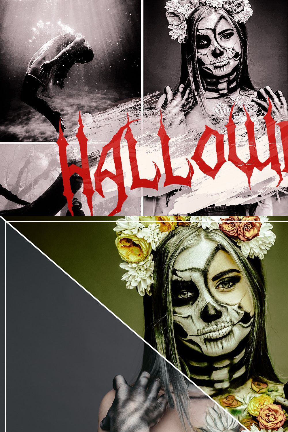 Halloween Lightroom presets pinterest preview image.