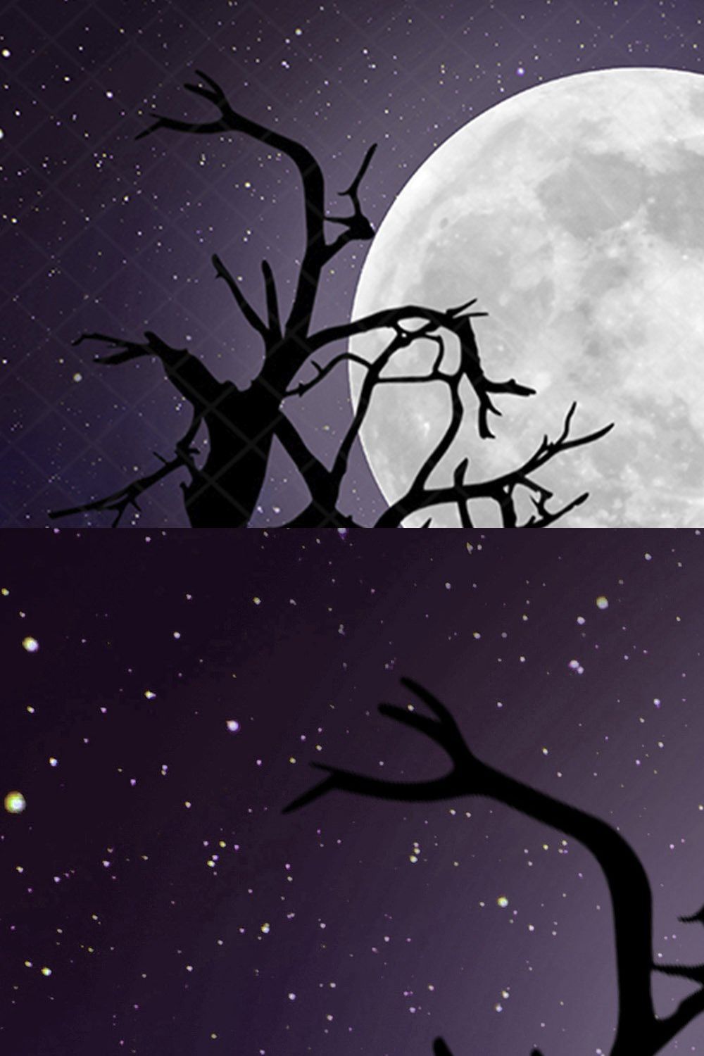 Halloween Night Digital Backdrop pinterest preview image.