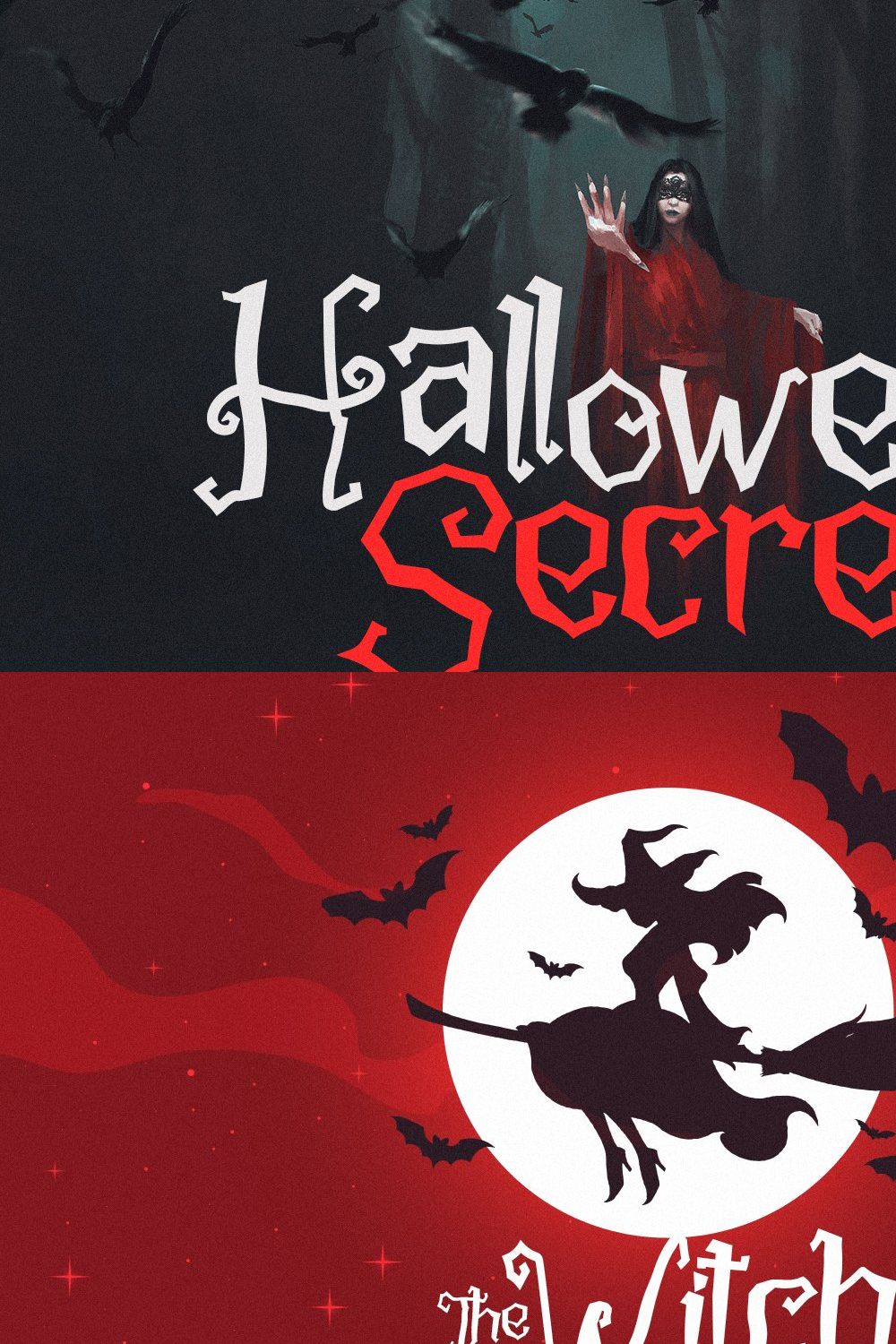 Halloween Secret - Spooky Mist Font pinterest preview image.