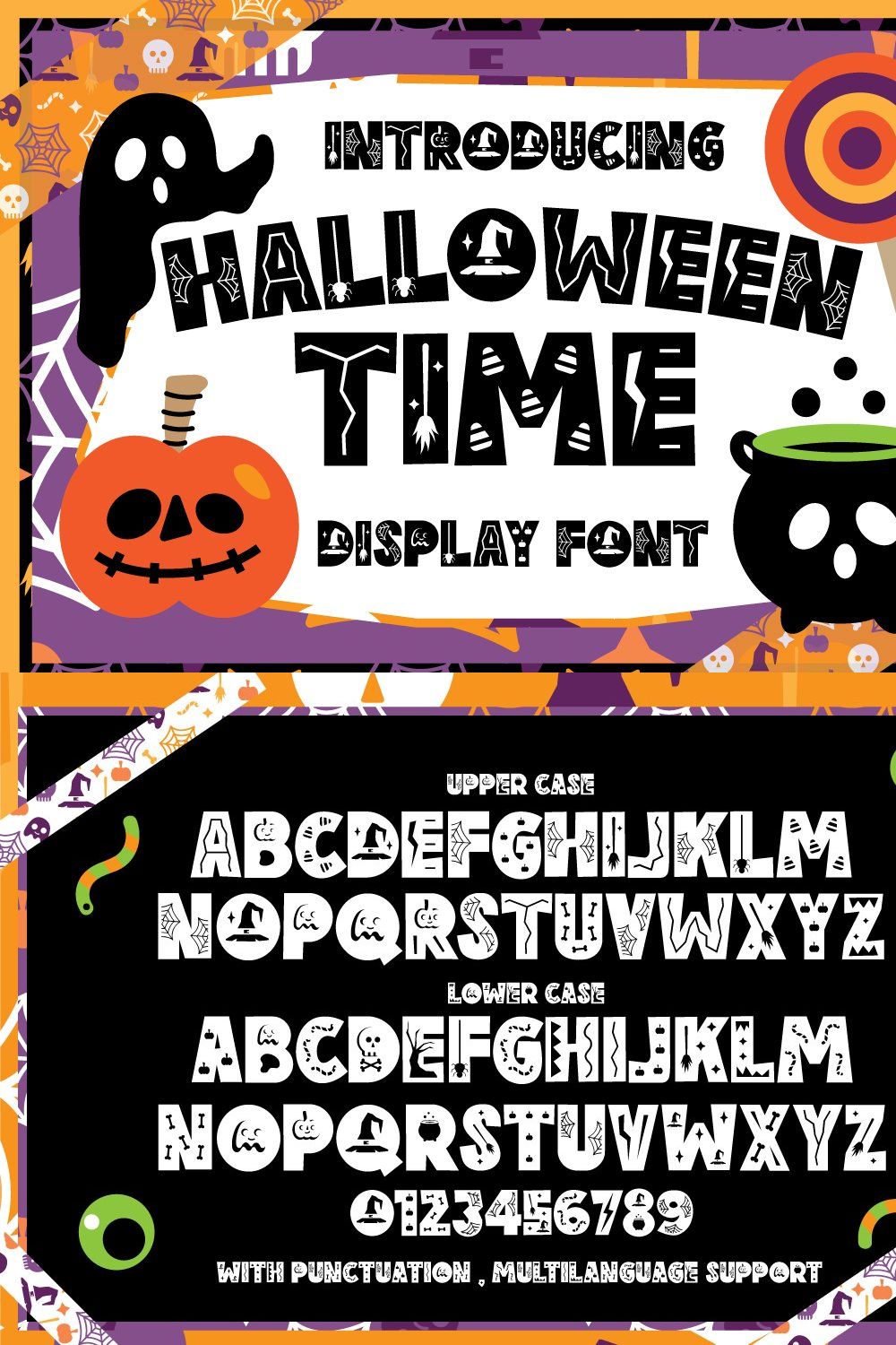 Halloween Time pinterest preview image.