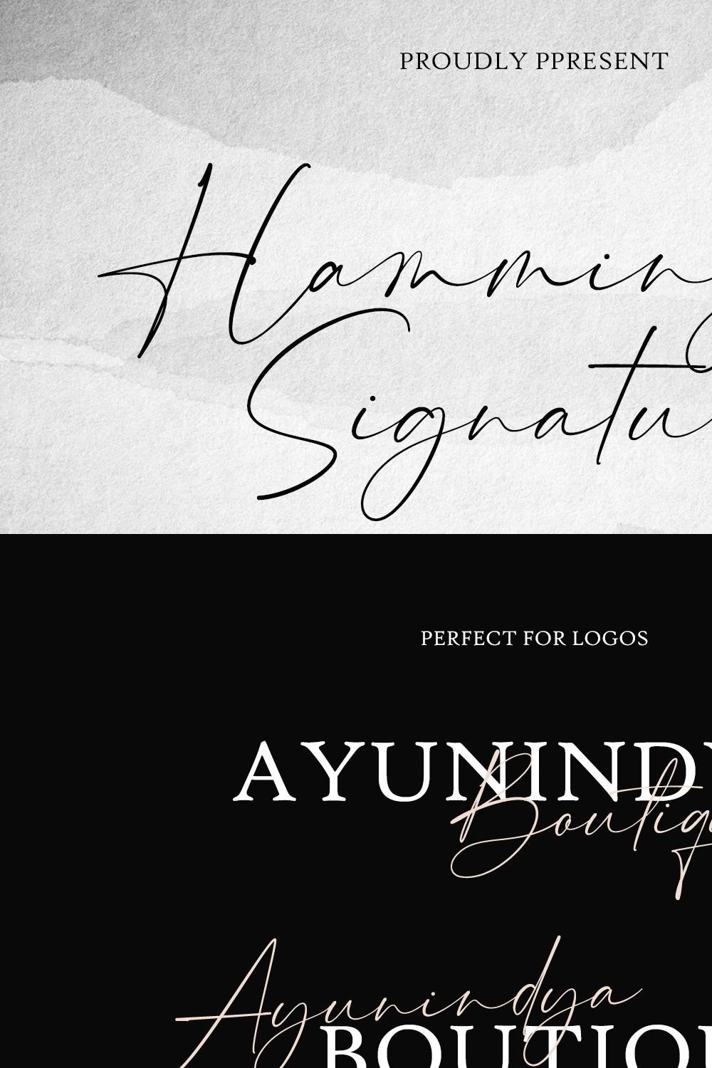 Hammington Casual Signature Script pinterest preview image.