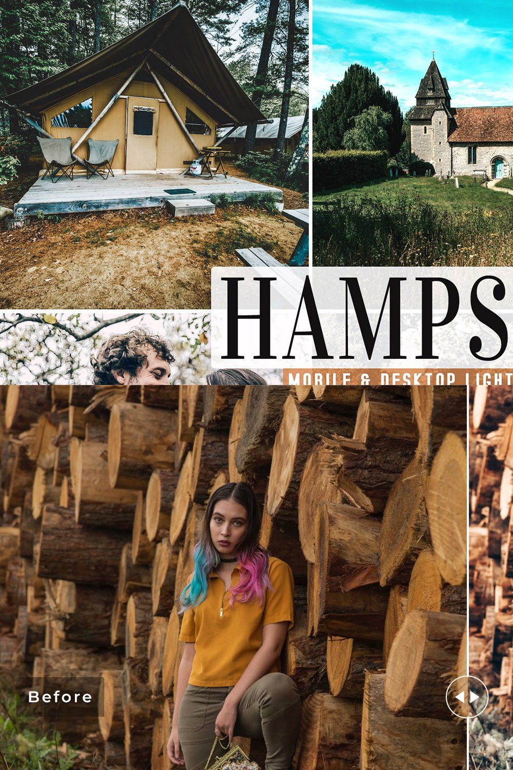 Hampshire Pro Lightroom Presets pinterest preview image.