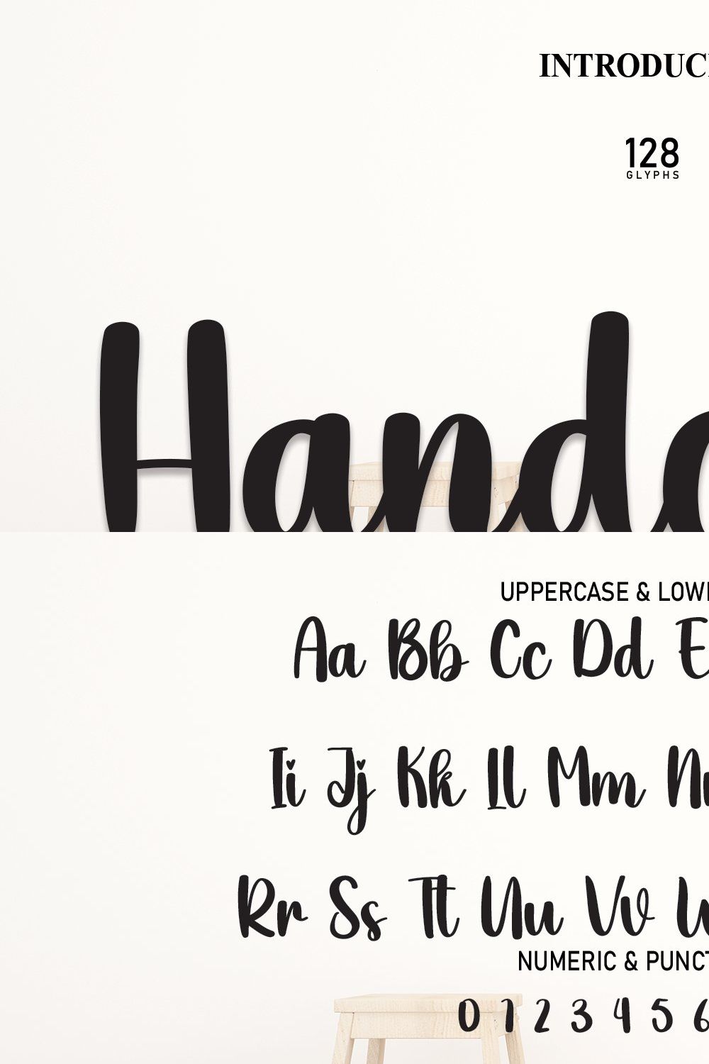 Handcraft | Script Font pinterest preview image.