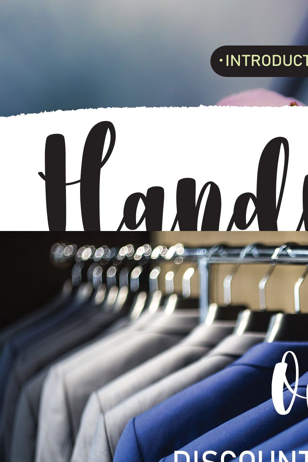 Handmade | Handwriten Font pinterest preview image.