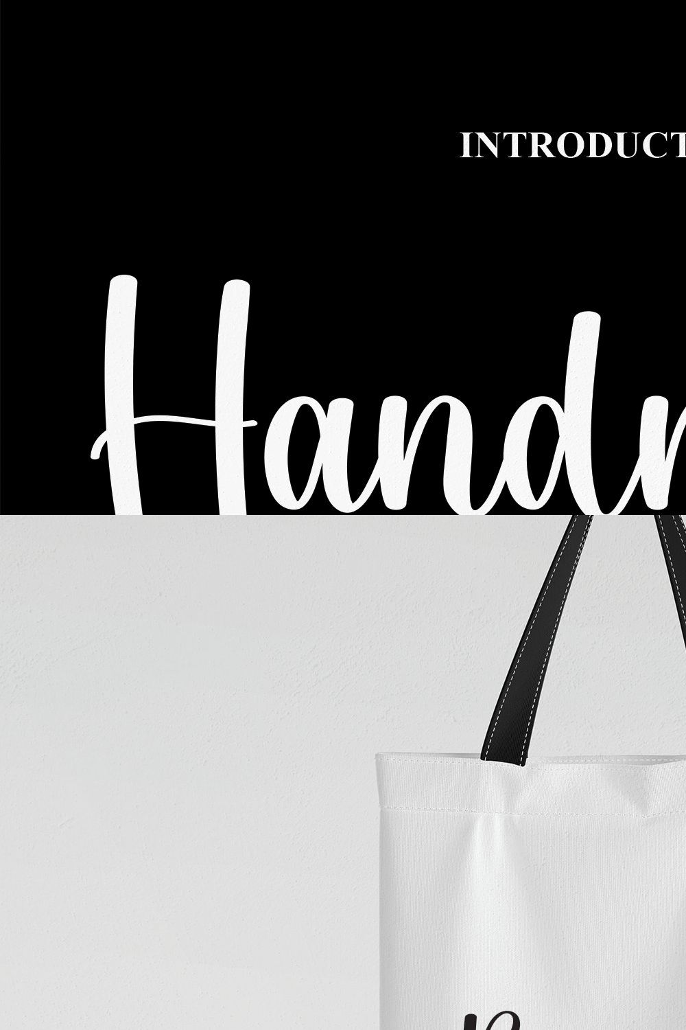 Handmade | Script Font pinterest preview image.