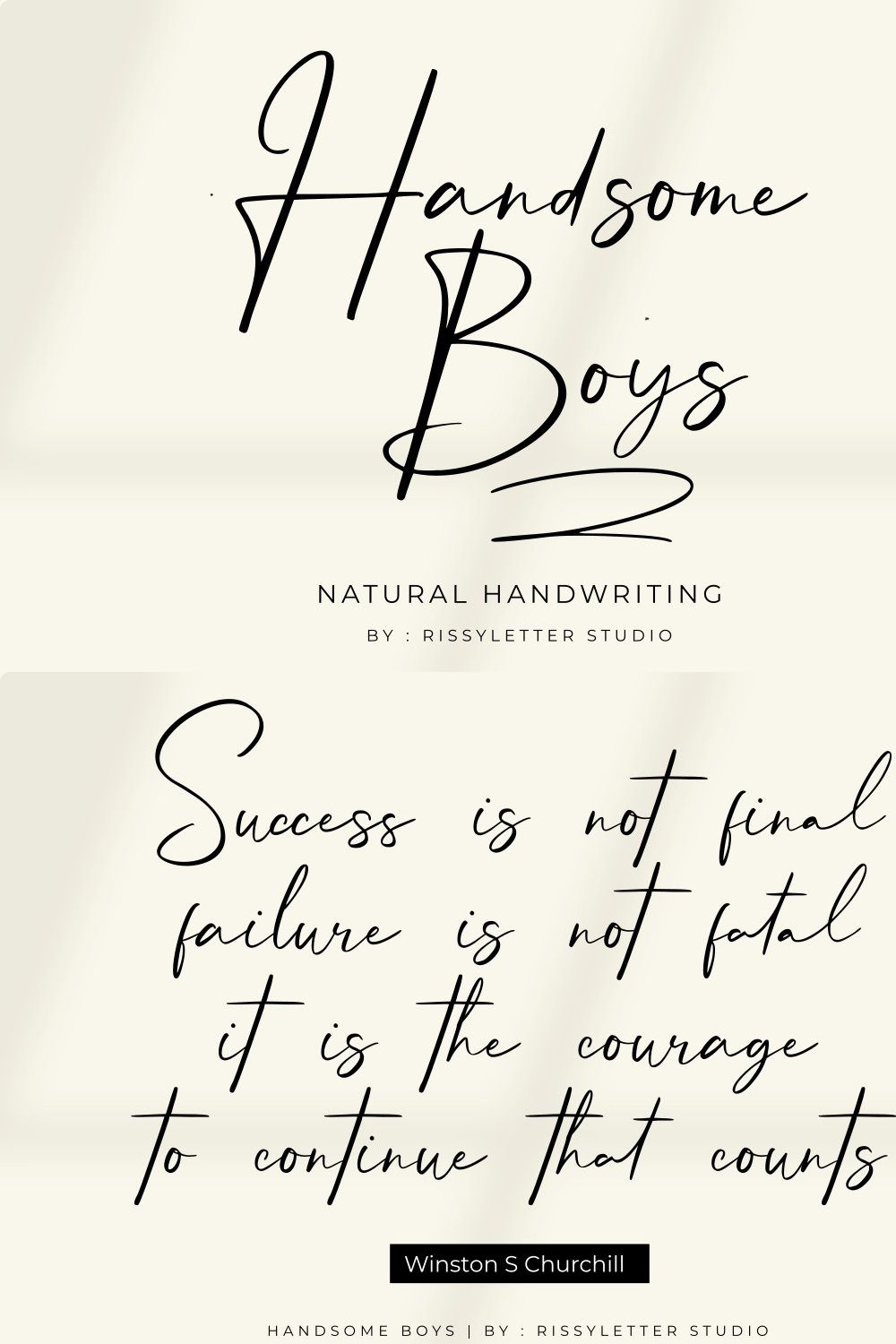 Handsome Boys | Natural Signature pinterest preview image.