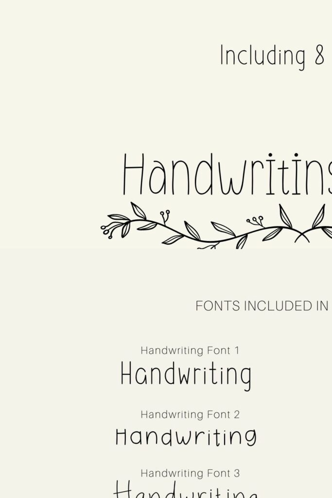 Handwriting Bundle 8 Beautiful Fonts – MasterBundles