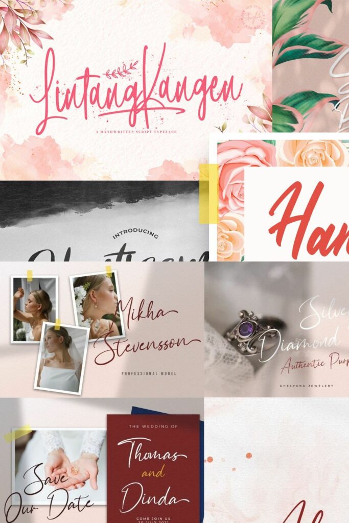 Handwritten Font Bundle Vol 6 – MasterBundles