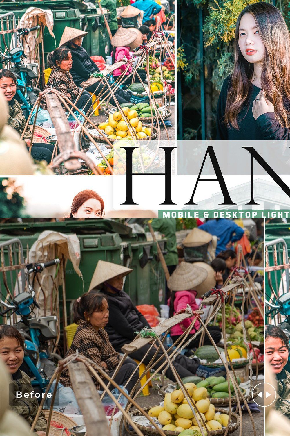 Hanoi Pro Lightroom Presets pinterest preview image.