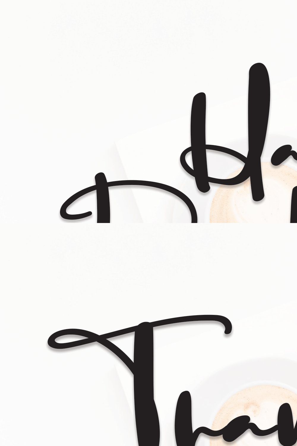 Happy Darling | Script Font pinterest preview image.