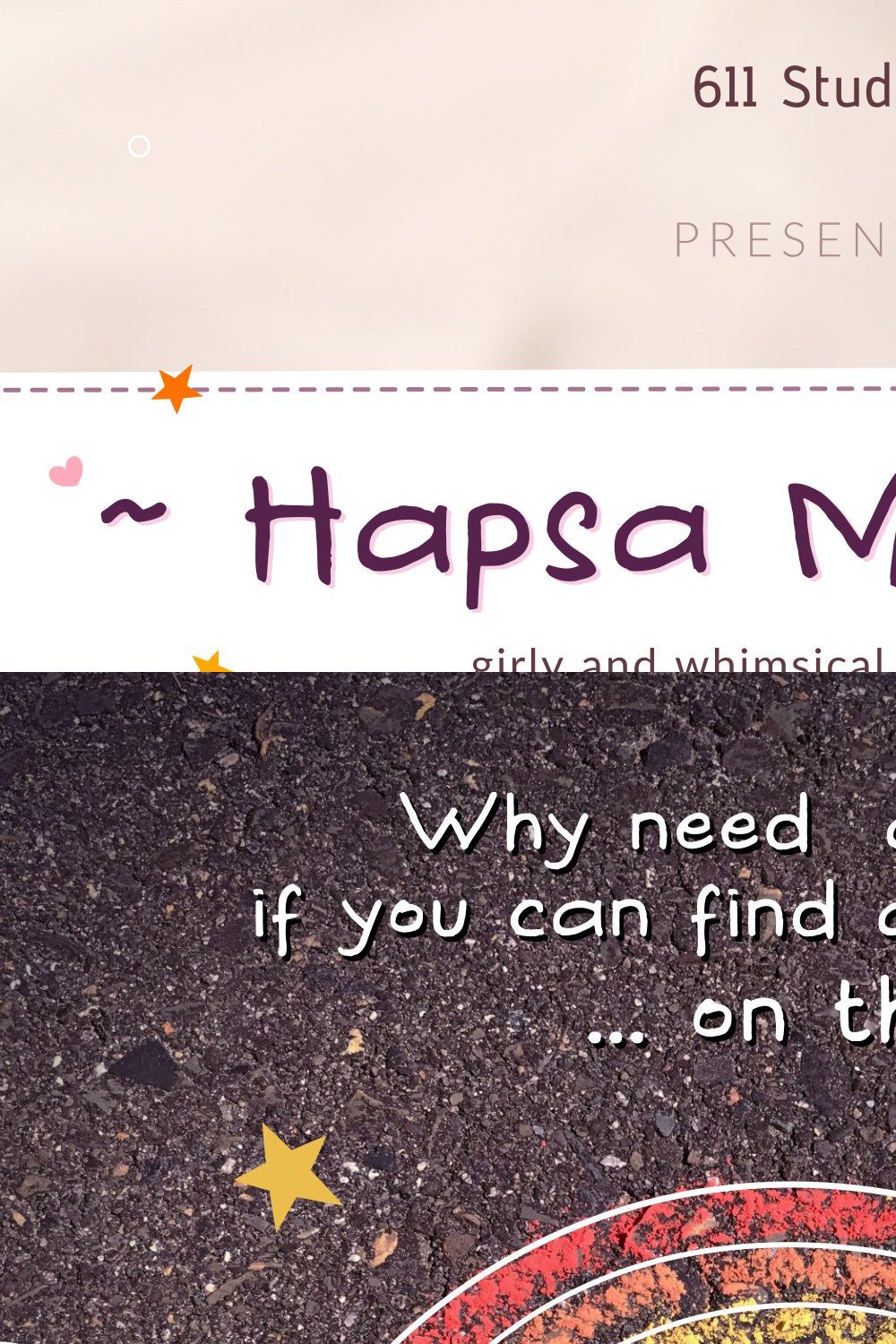 Hapsa Marker ~ Girly and whimsical pinterest preview image.