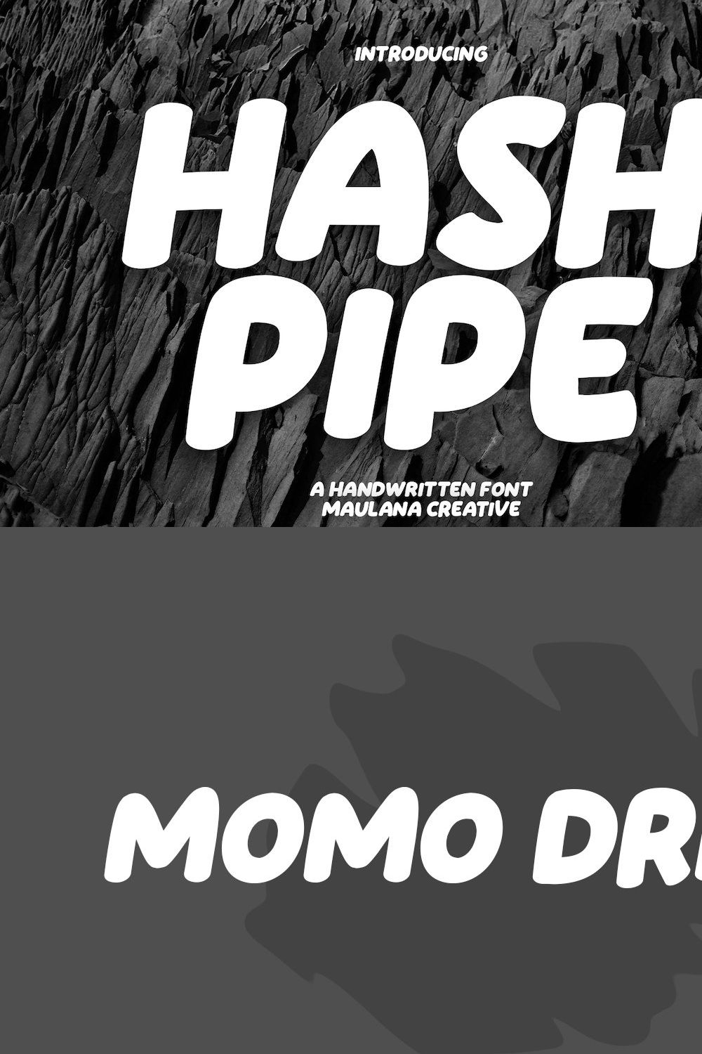 Hash Pipe Handwritten Font pinterest preview image.