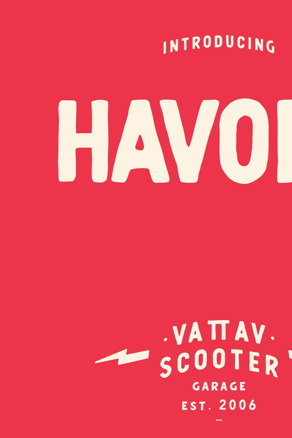 Havoks Stamp Sans Serif pinterest preview image.