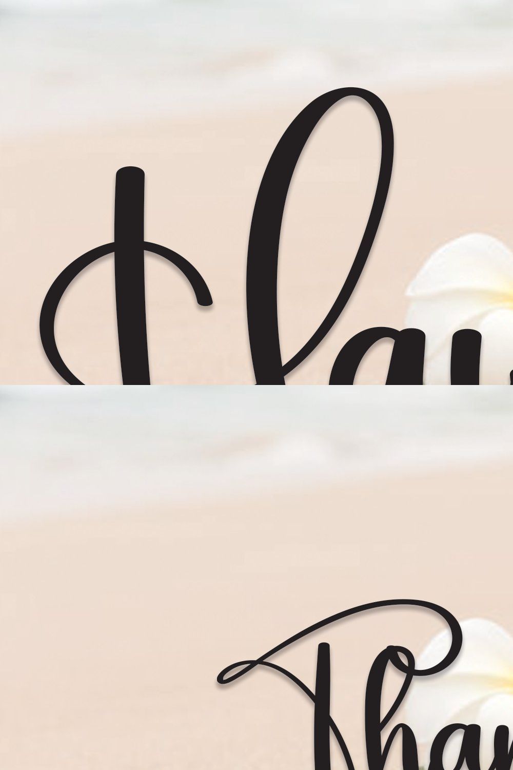 Hawaii | Script Font pinterest preview image.