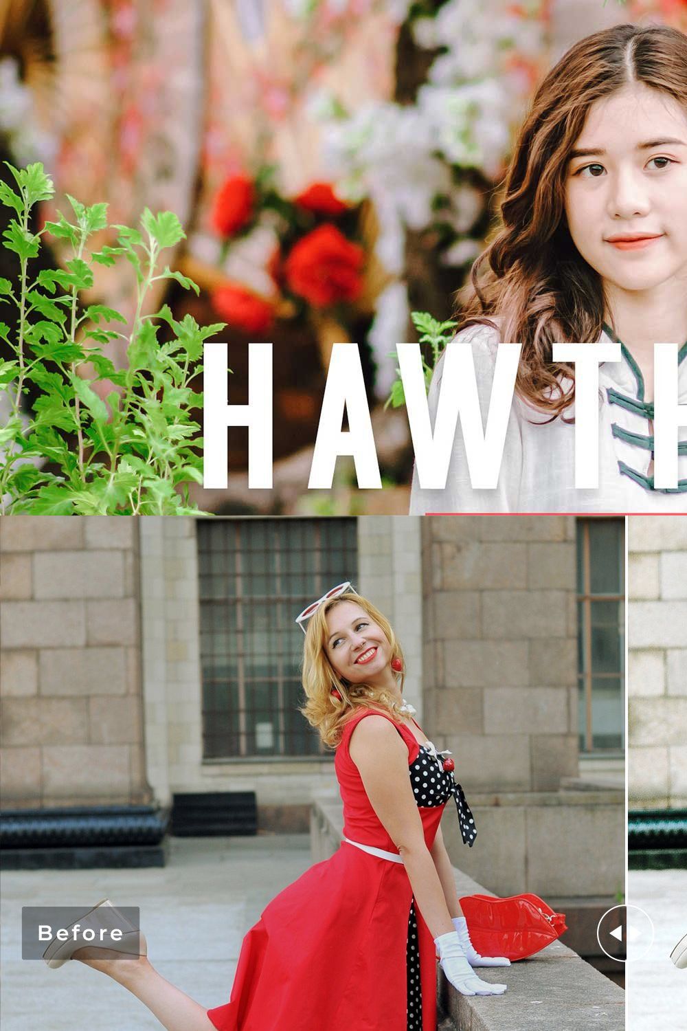 Hawthorn Pro Lightroom Presets pinterest preview image.