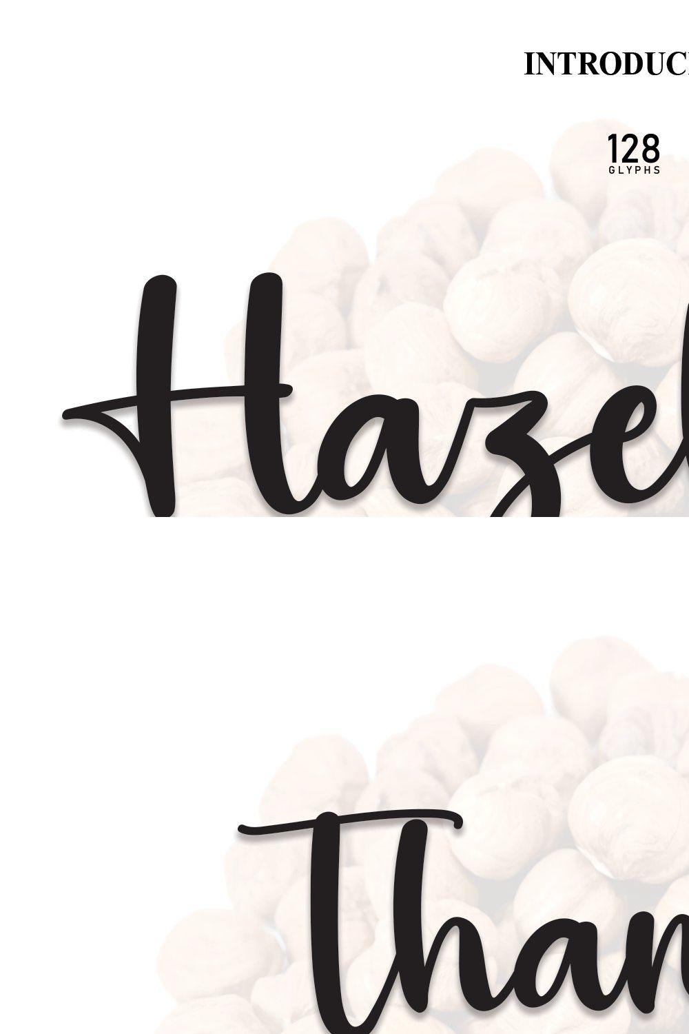 Hazelnut | Script Font pinterest preview image.