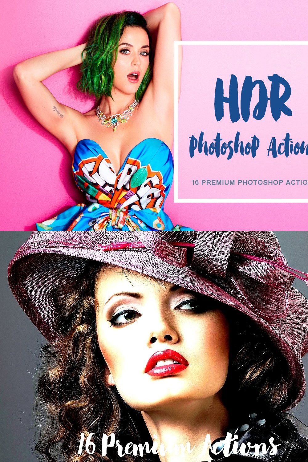 HDR Effect - Photoshop Actions pinterest preview image.