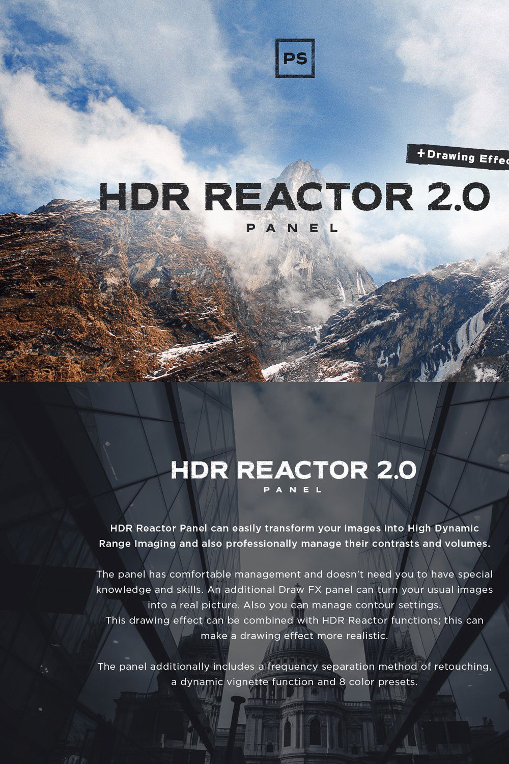 HDR Reactor Panel 2.0 pinterest preview image.