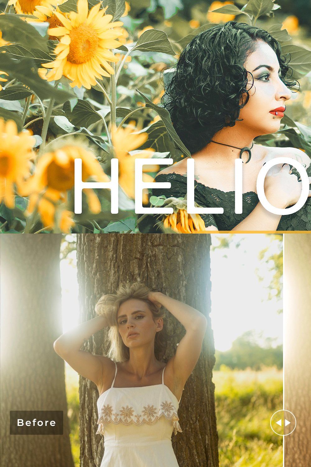 Heliodor Pro Lightroom Presets pinterest preview image.