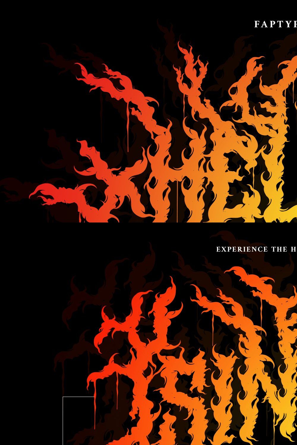 Hellfire Flames | Death Metal Font pinterest preview image.