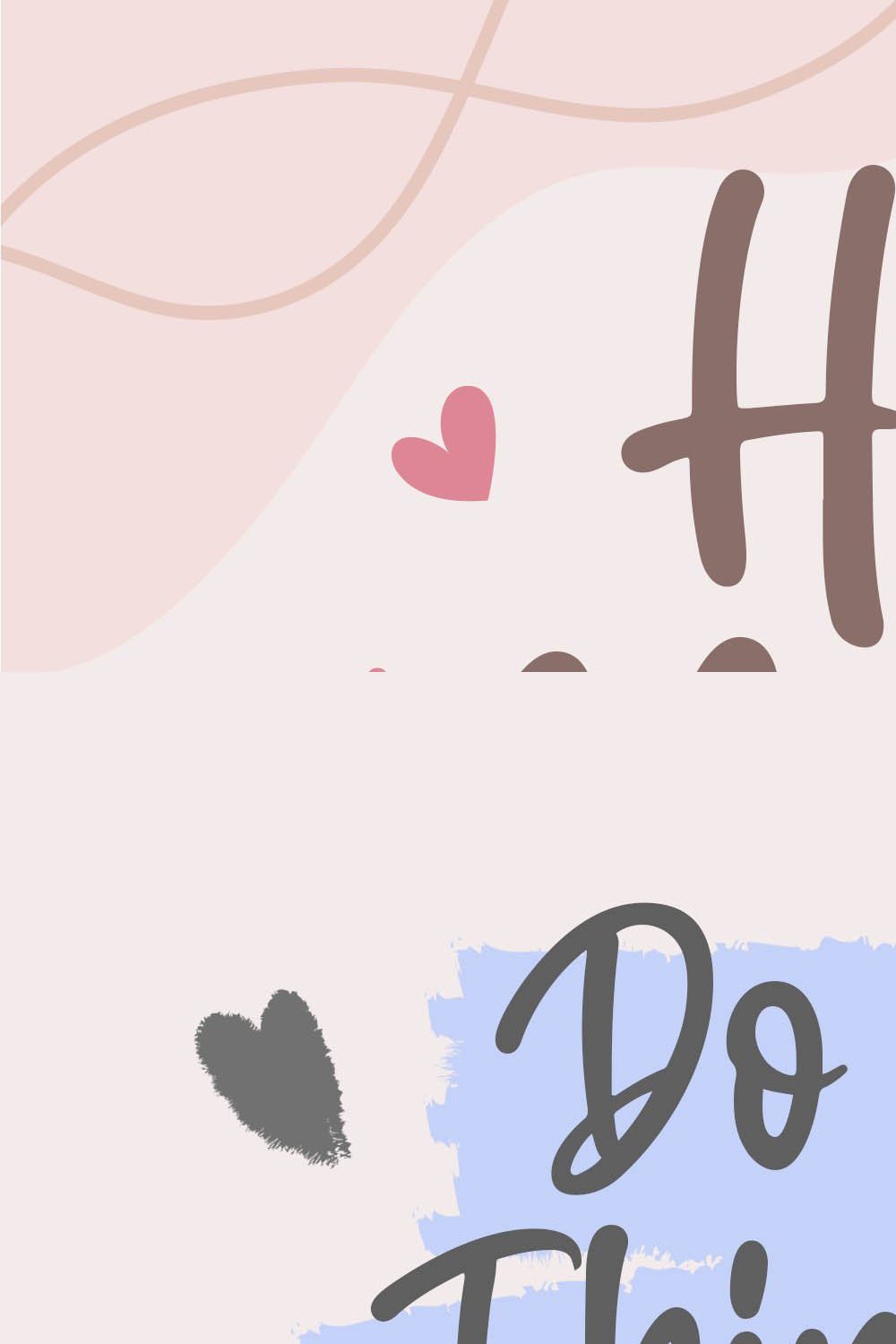 Hello Almeida Handwritten Font pinterest preview image.