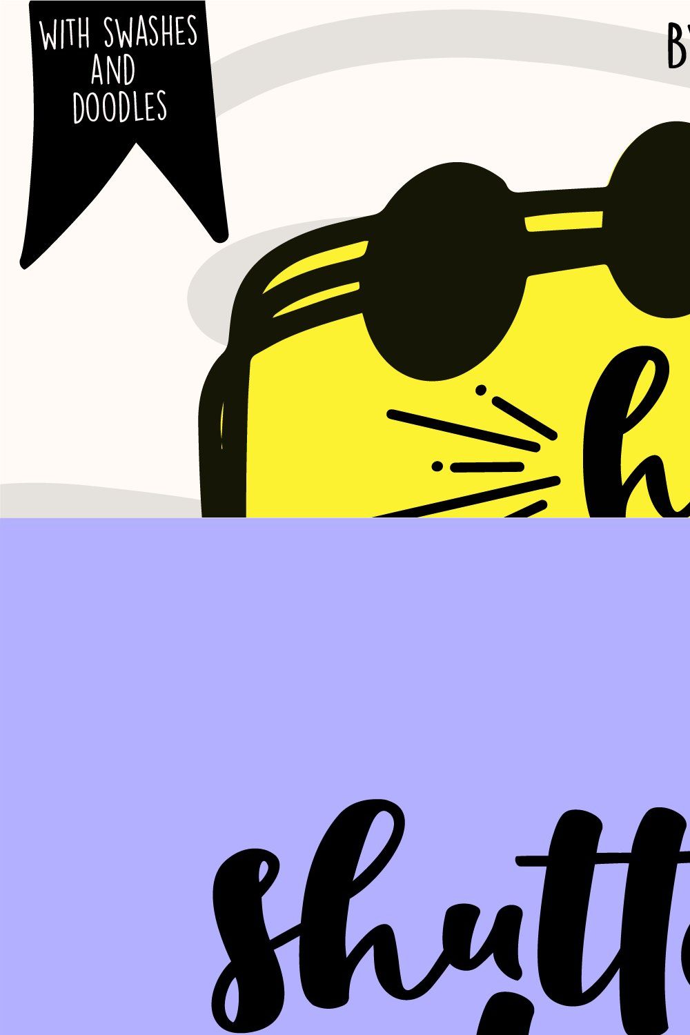 Hello November Font Duo pinterest preview image.