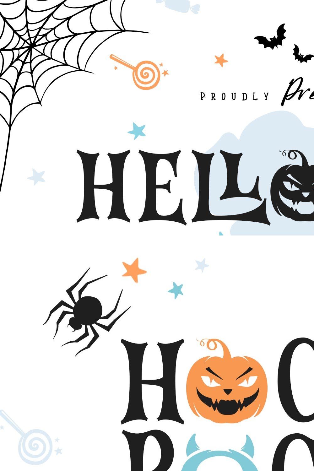 Hellobro Typeface pinterest preview image.