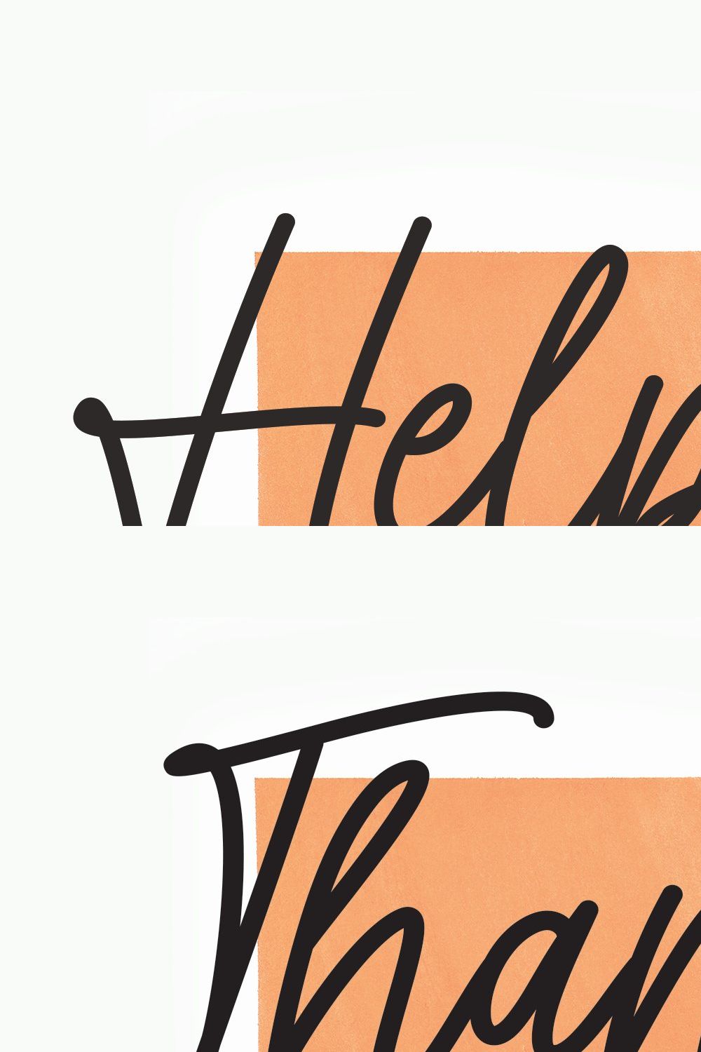 Helpful | Script Font pinterest preview image.