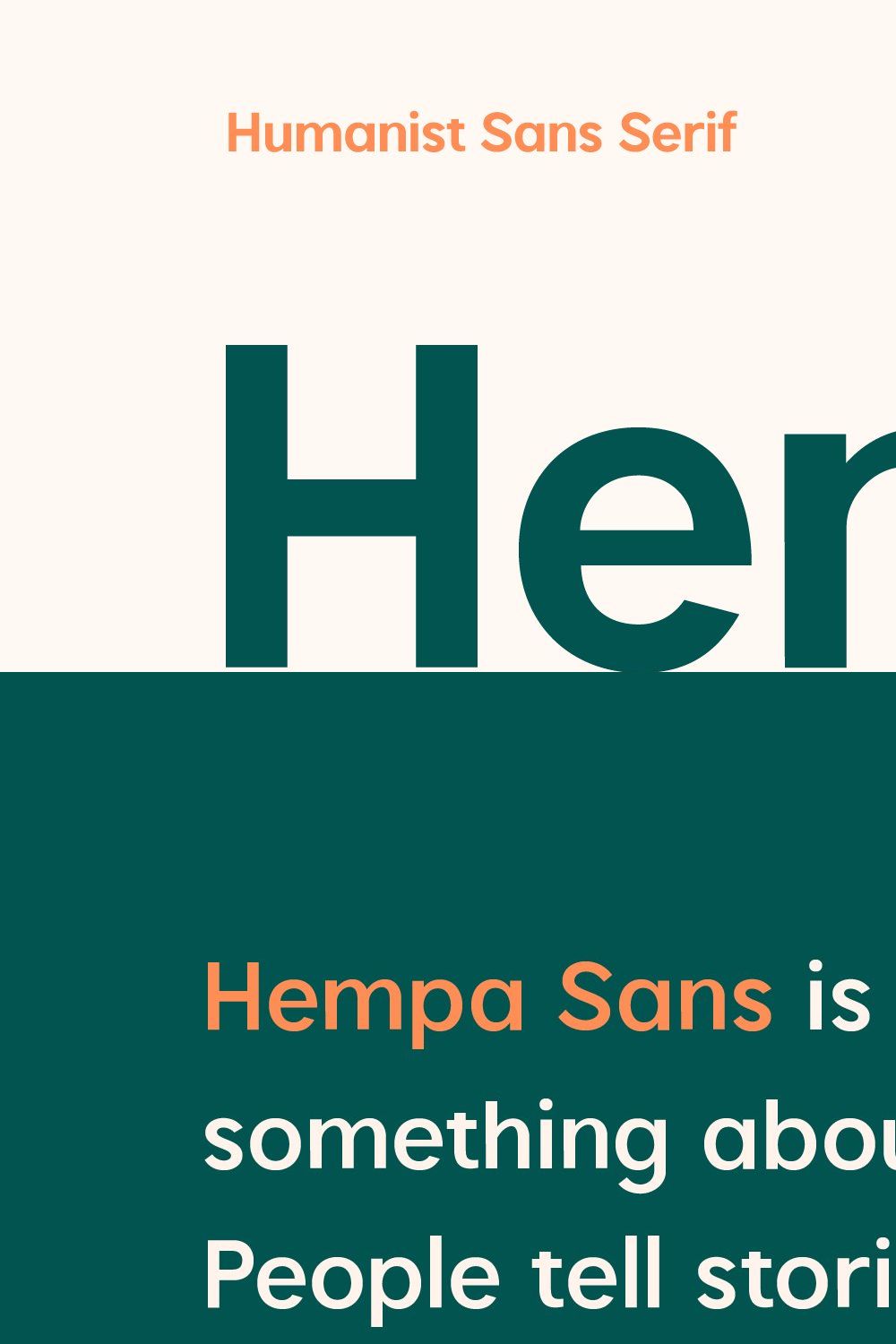 Hempa Sans - Sans Serif Family Fonts pinterest preview image.