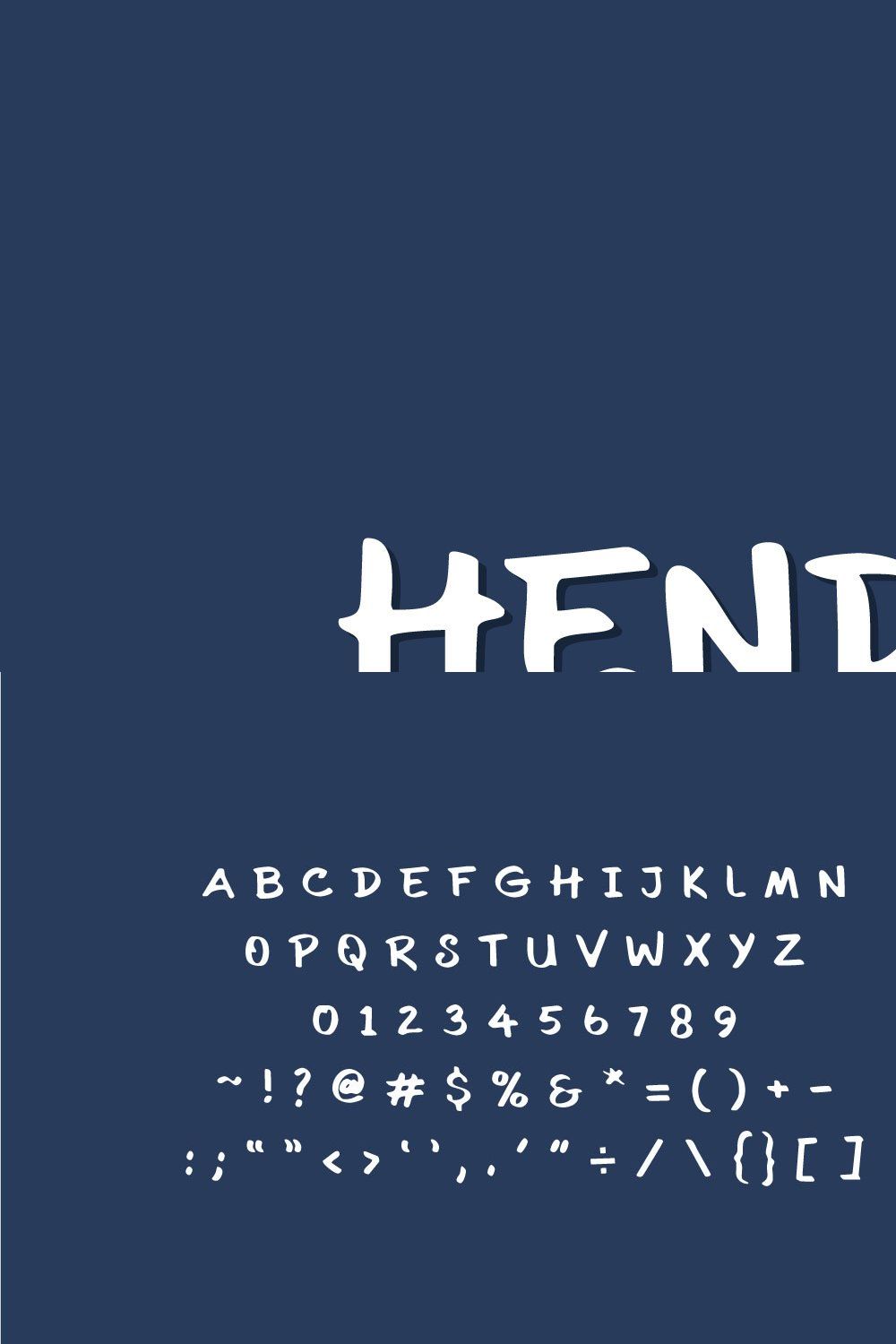 Hendgraph - Unique Display Font pinterest preview image.