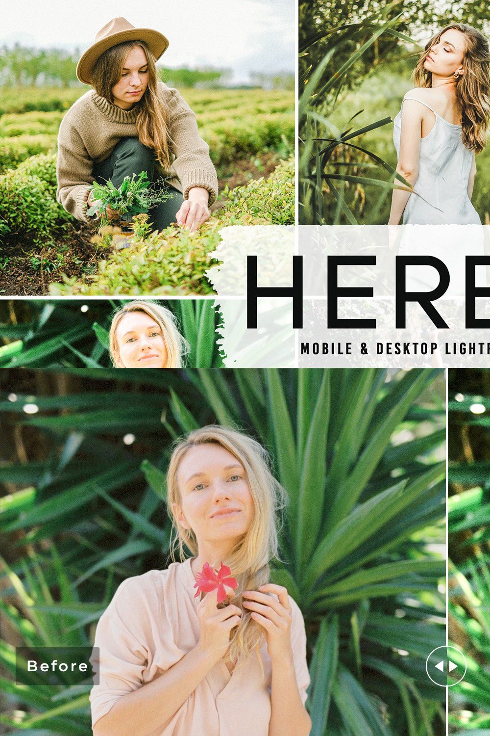 Herbal Pro Lightroom Presets pinterest preview image.