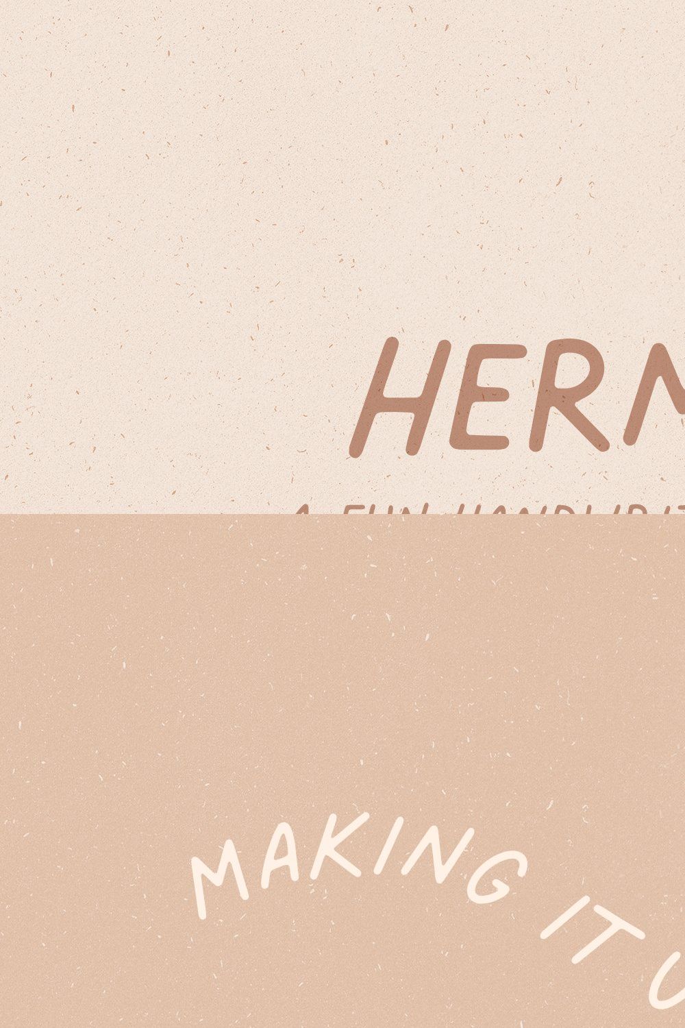 Hermes // A Fun Handwritten Font pinterest preview image.