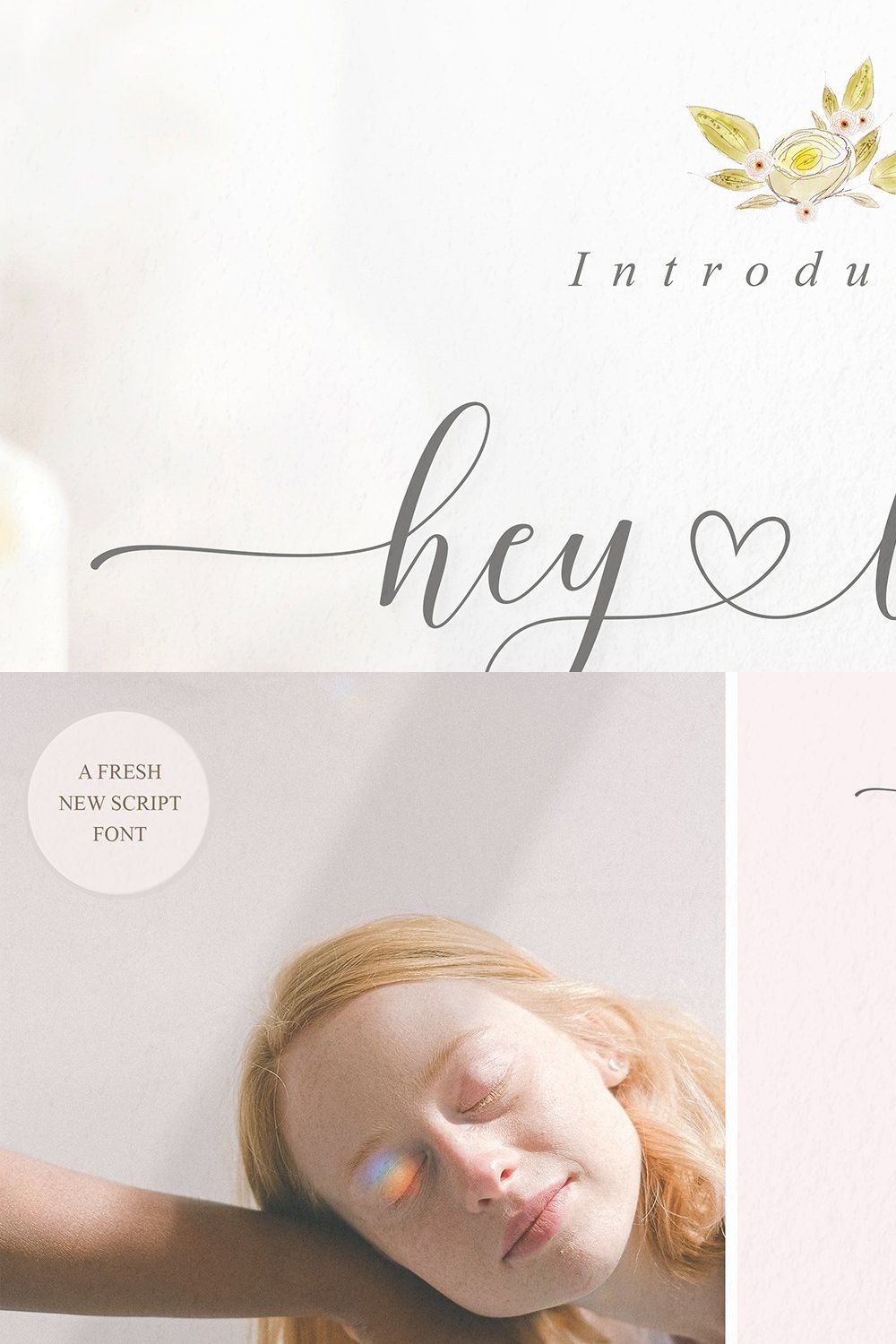 Hey Lady Script pinterest preview image.
