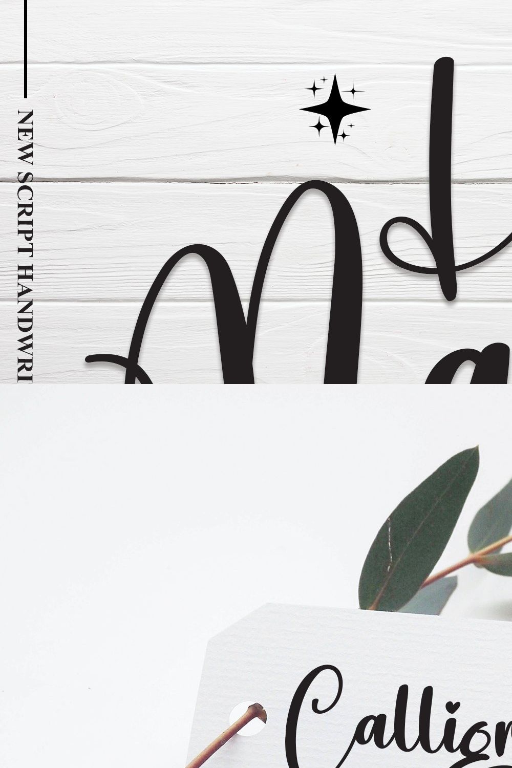 Hey Marge | Script Font pinterest preview image.