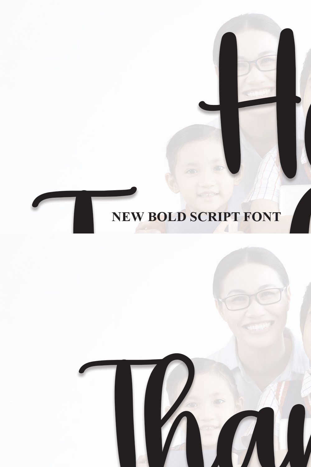 Hey Teacher | Script Font pinterest preview image.