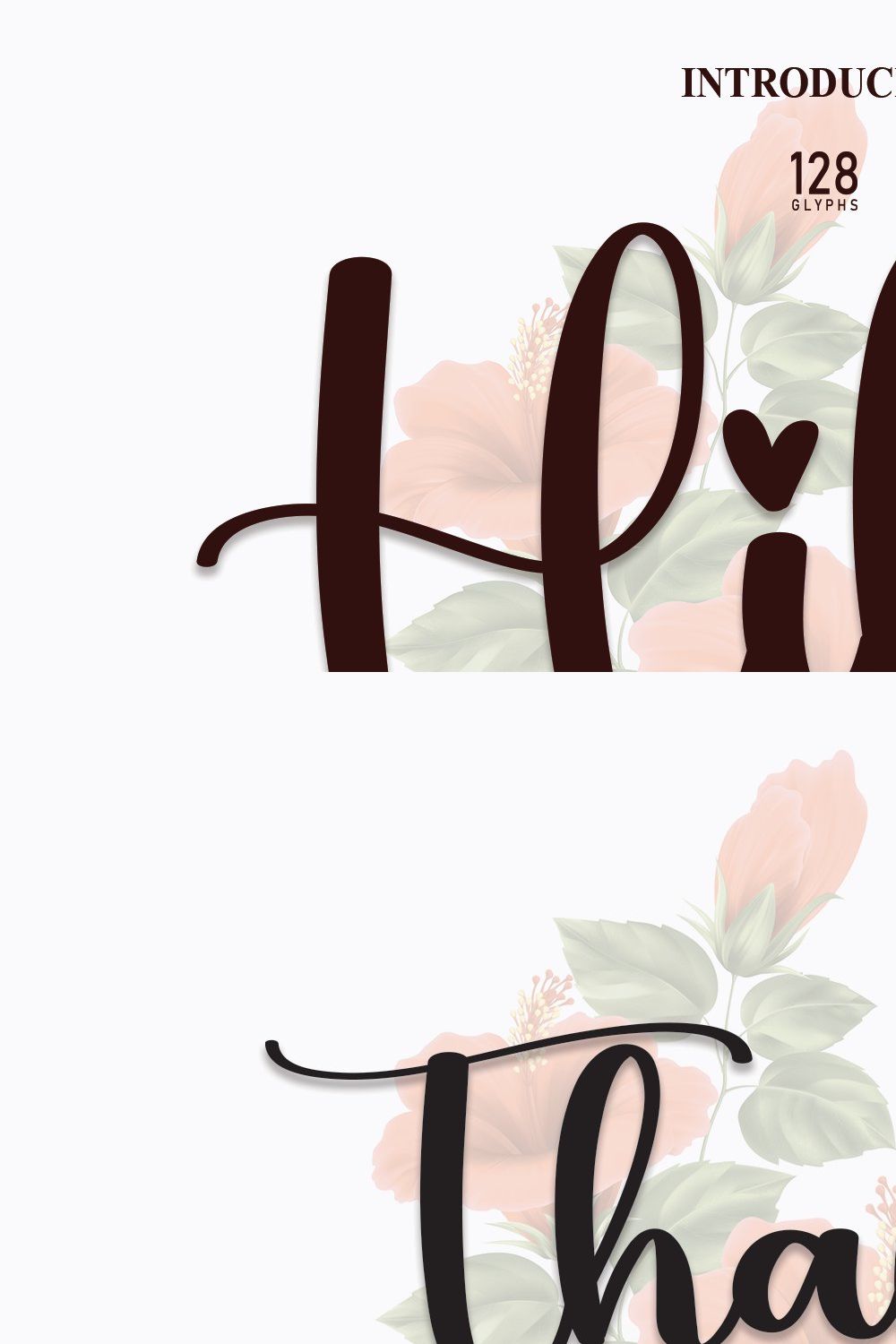 Hibis | Script Font pinterest preview image.