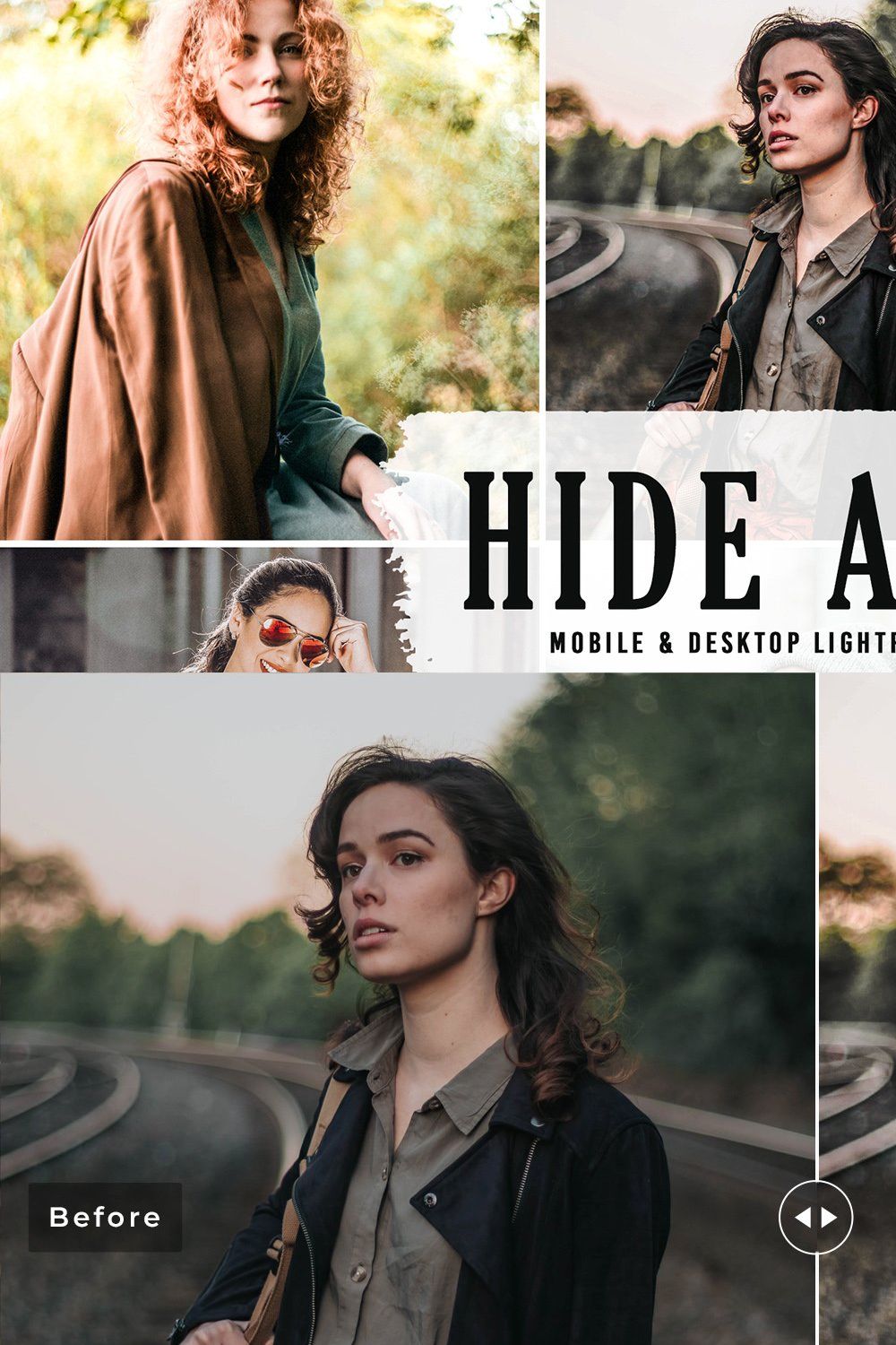 Hide Away Pro Lightroom Presets pinterest preview image.