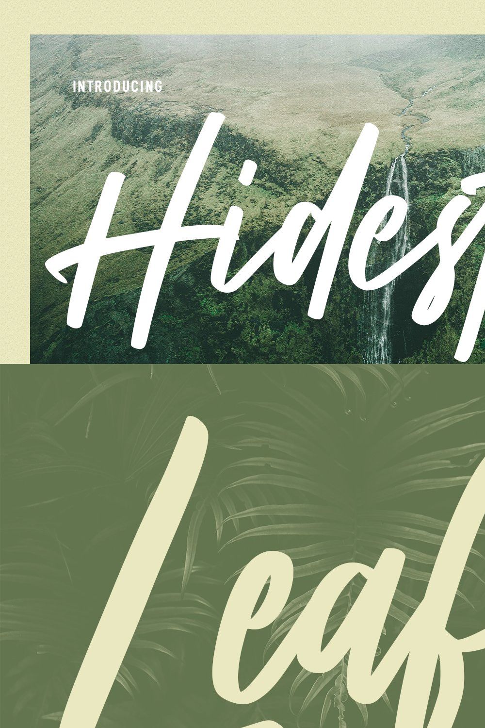 Hidestix Handwritten Font pinterest preview image.