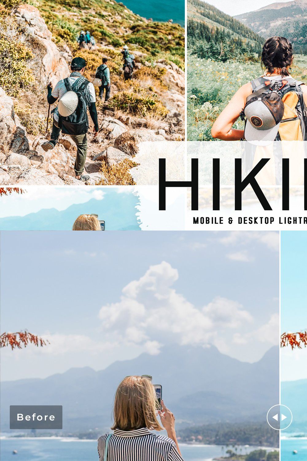 Hiking Pro Lightroom Presets pinterest preview image.