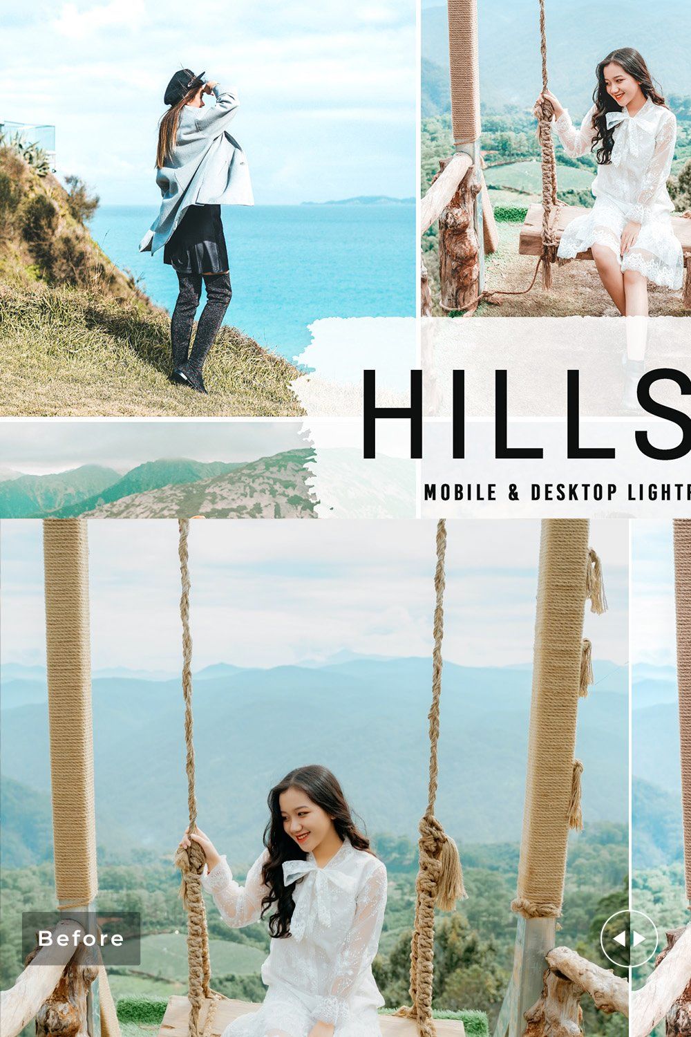 Hillside Pro Lightroom Presets pinterest preview image.