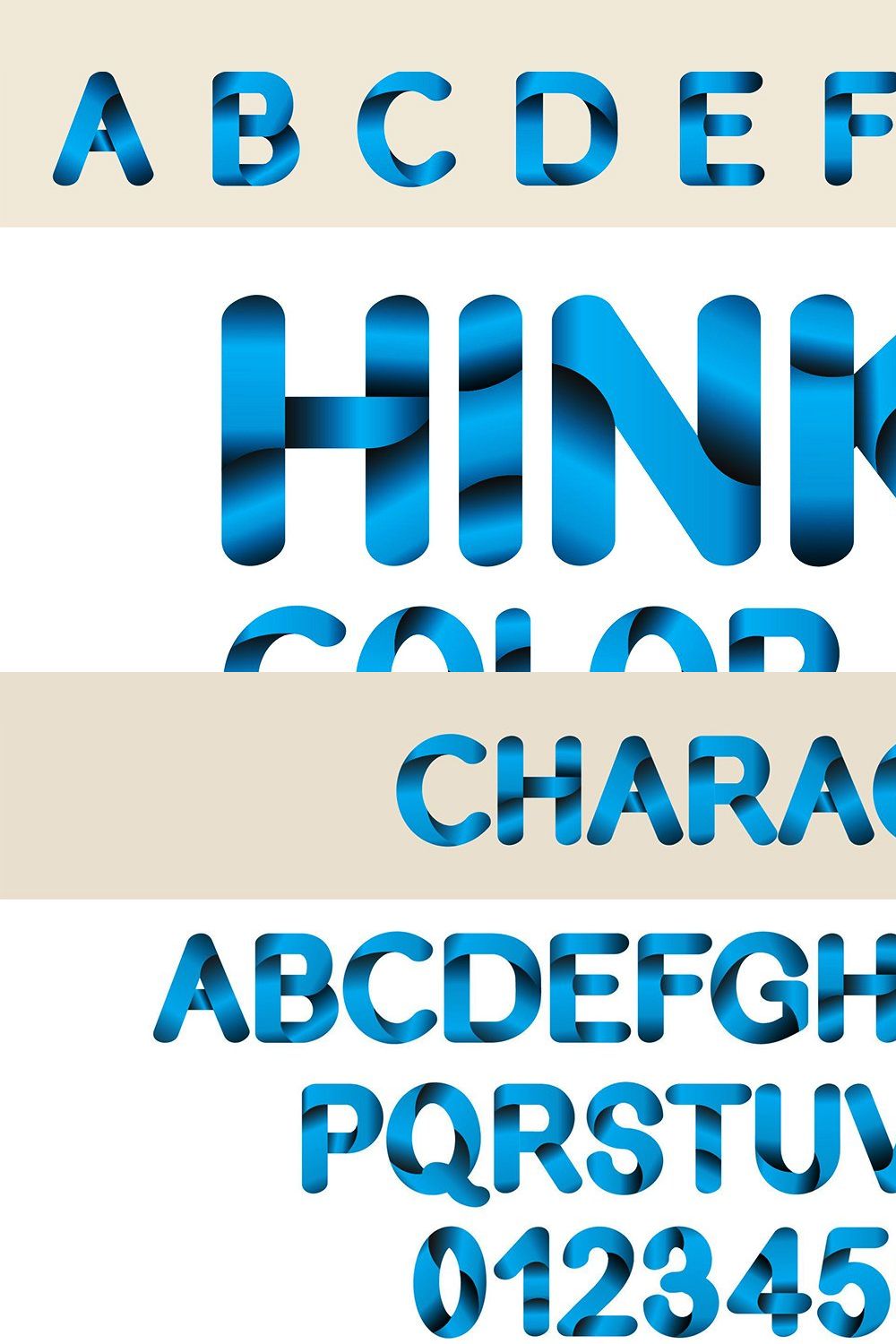 Hinkel Font pinterest preview image.