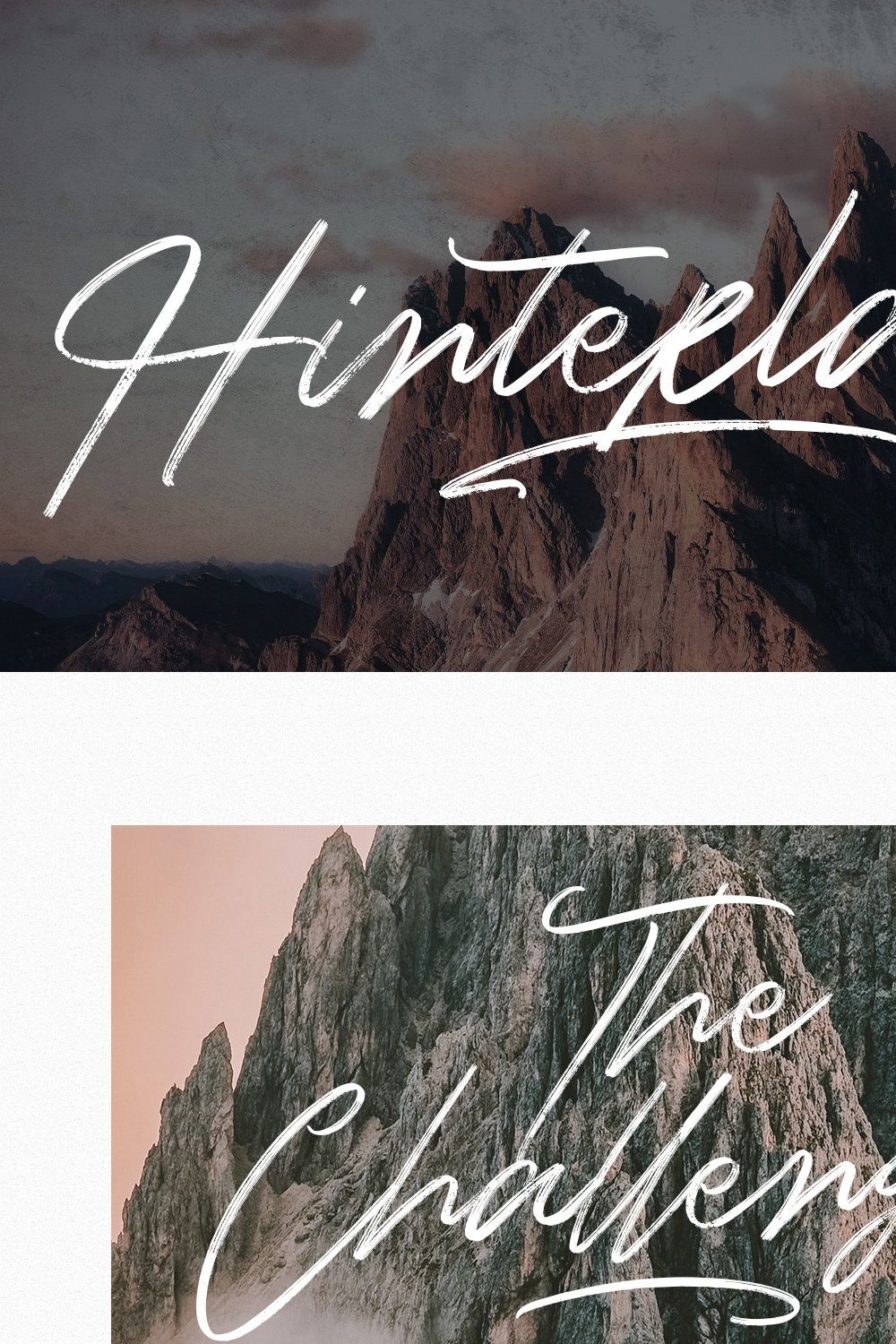 Hinterlands Signature Brush Font pinterest preview image.