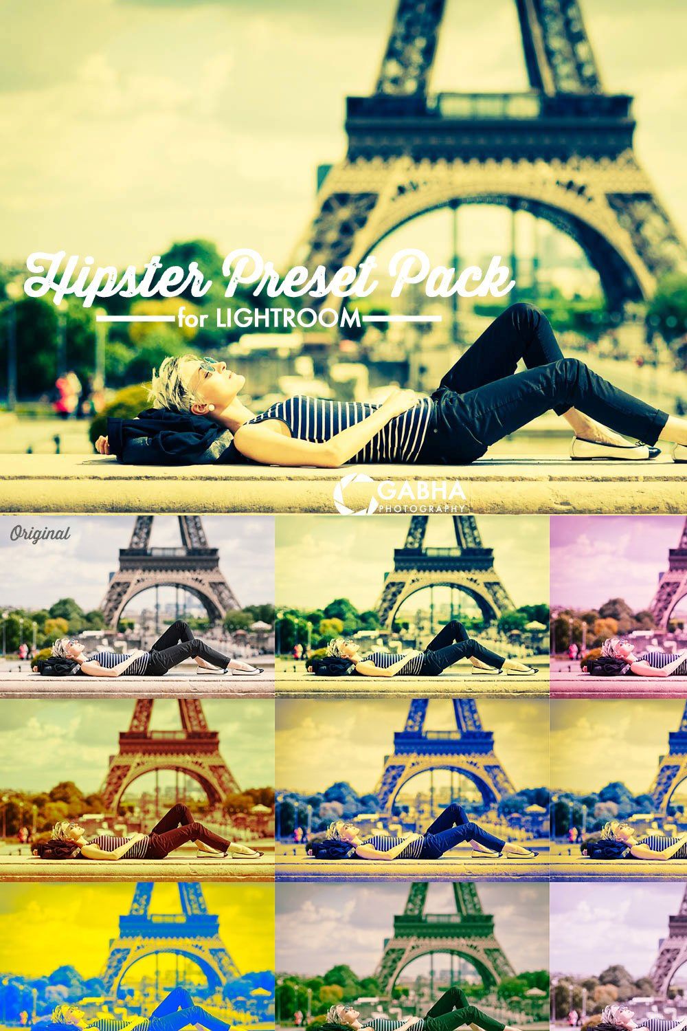 Hipster Preset Pack for Lightroom pinterest preview image.