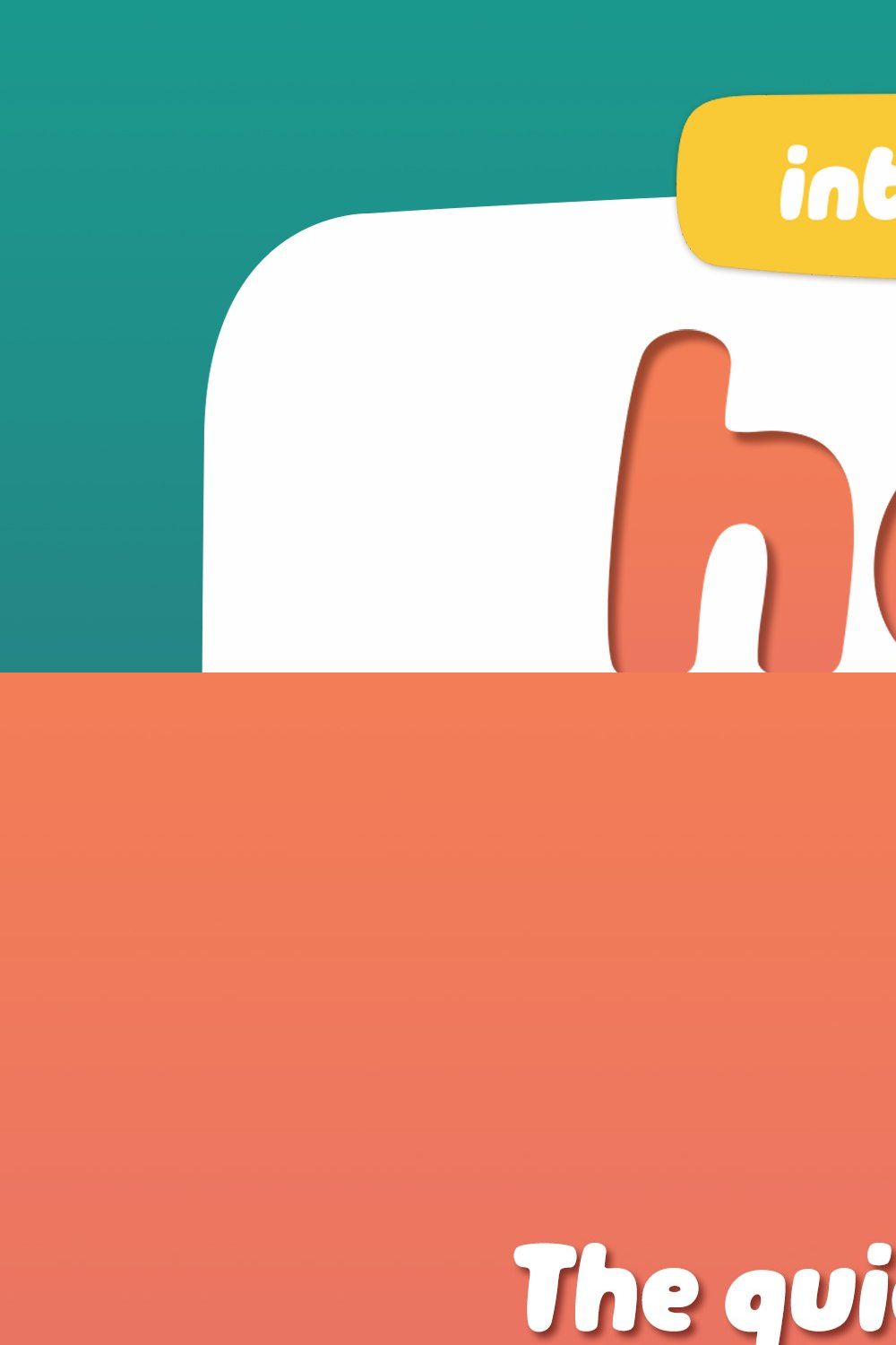 Hola Zozo ~ A Chubby Font pinterest preview image.