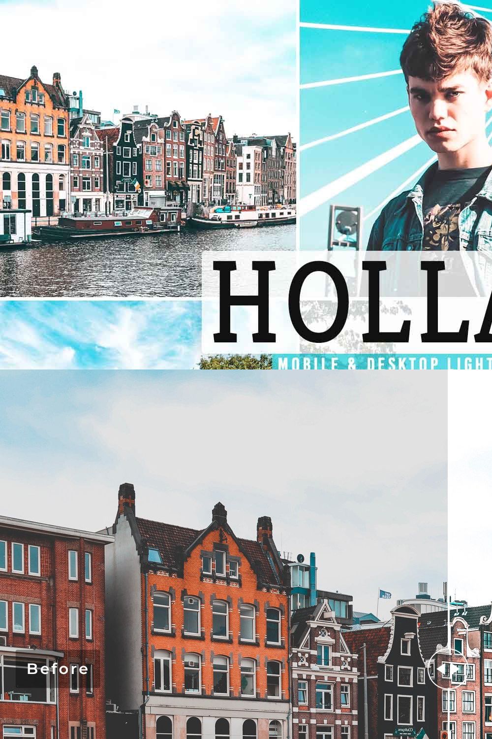 Holland Pro Lightroom Presets pinterest preview image.