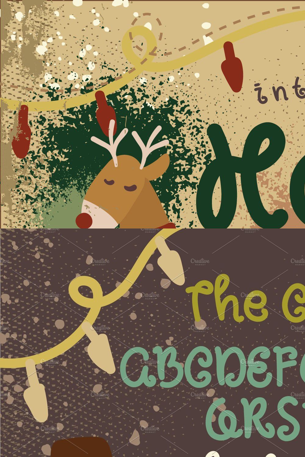 Holly Jolly Font pinterest preview image.
