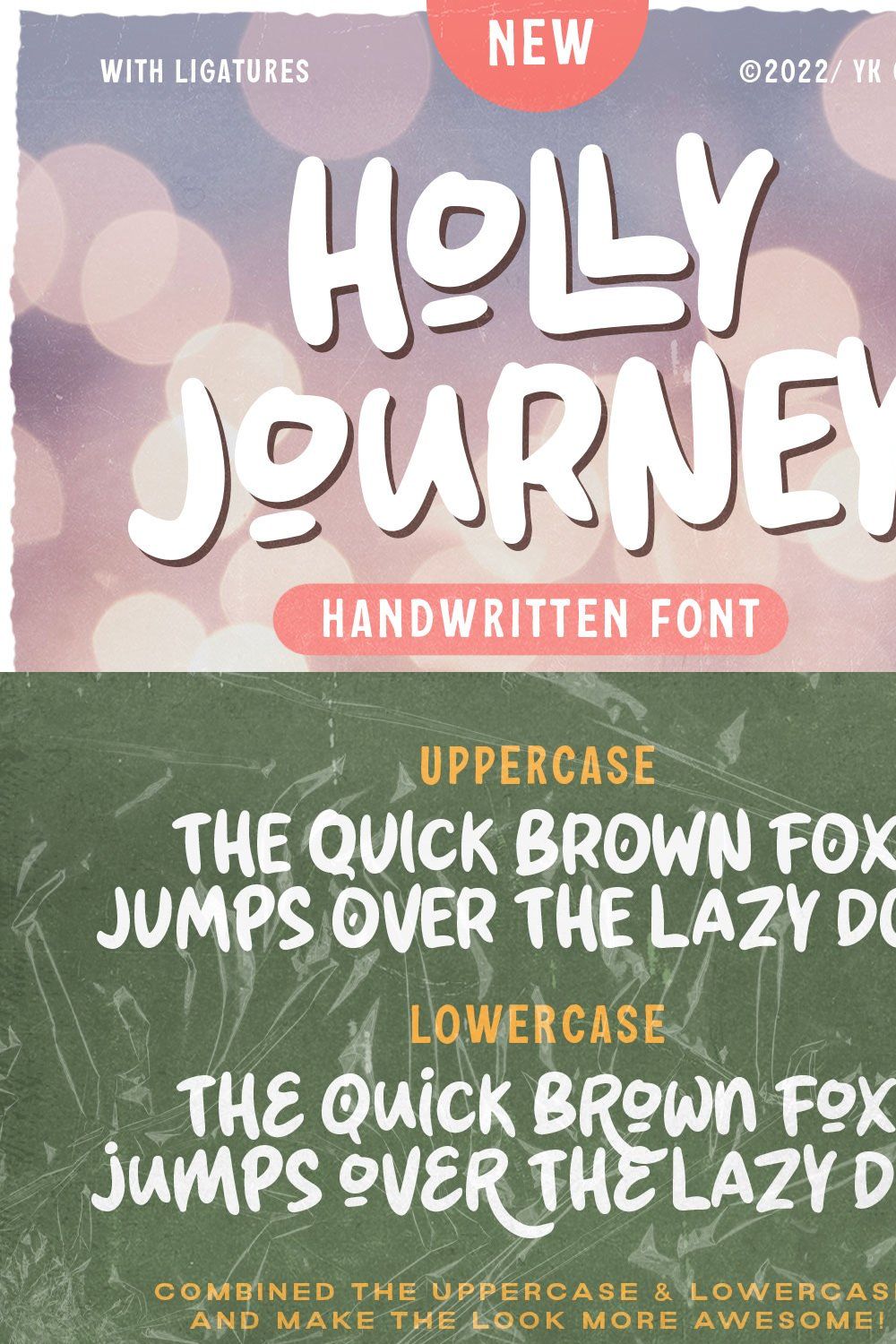 Holly Journey - Handwritten Font pinterest preview image.