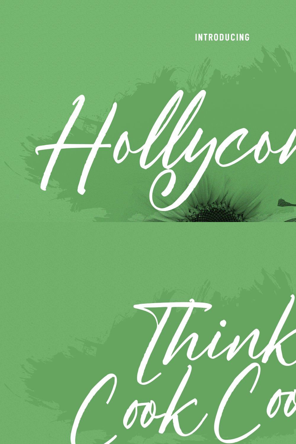 Hollycombs Script Font pinterest preview image.