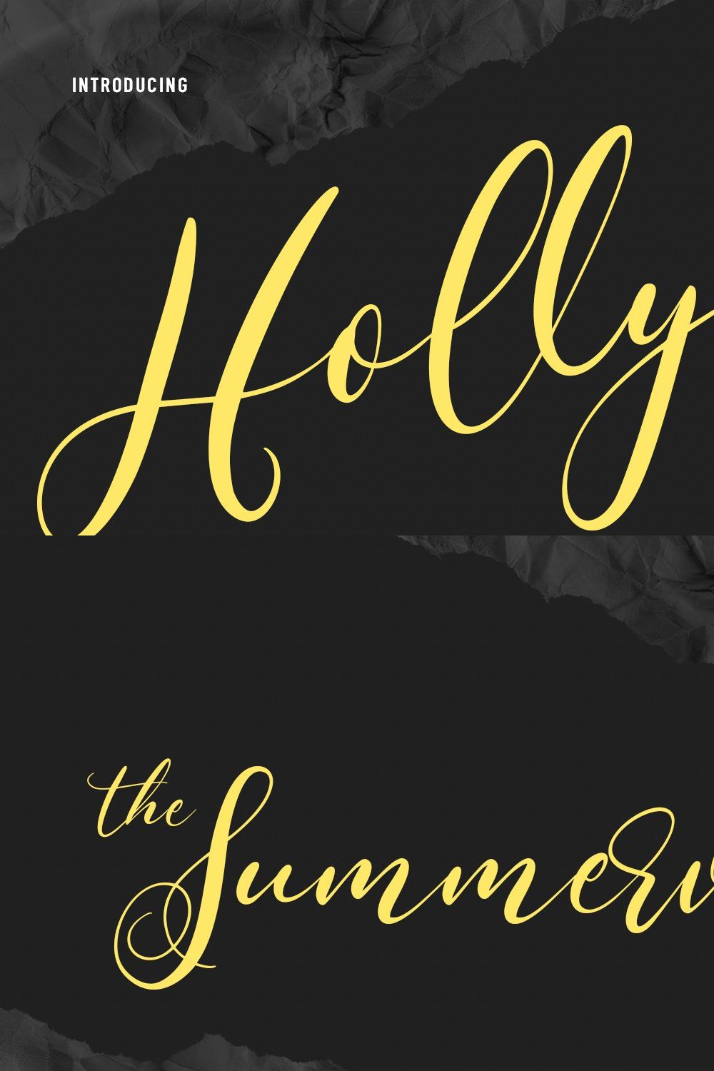 Hollyfur Feminine Signature Script pinterest preview image.