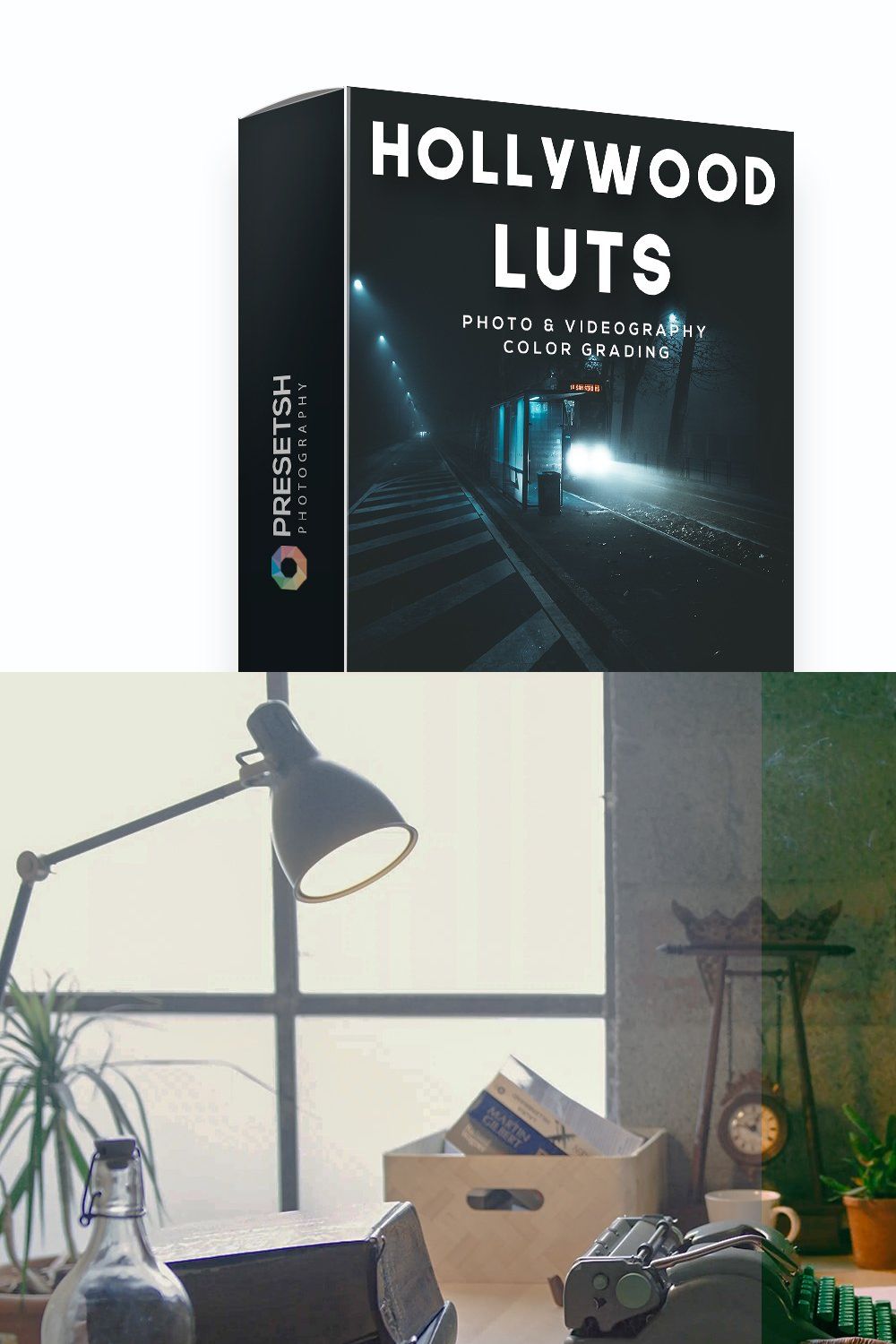 Hollywood LUTs for Color Grading pinterest preview image.